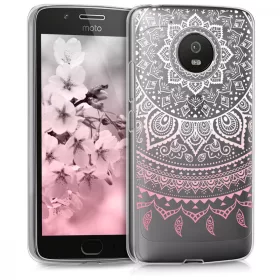 Husa Motorola Moto G5, Silicon, Roz, 41084.01