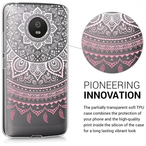 Husa Motorola Moto G5, Silicon, Roz, 41084.01