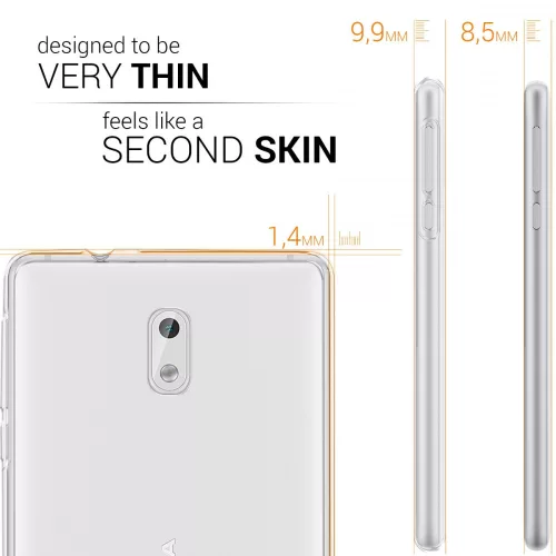 Husa Nokia 3, Silicon, Transparent, 41106.03