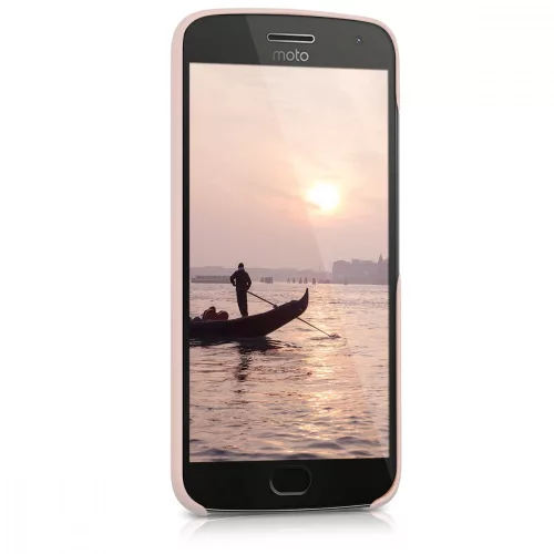 Husa Motorola Moto G5 Plus, Piele ecologica, Roz, 41393.10