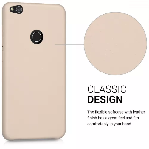 Husa Huawei P9 Lite (2017), Piele ecologica, Bej, 41406.11