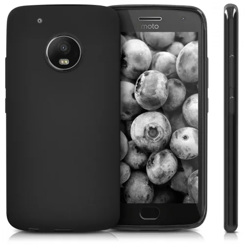 Husa Motorola Moto G5 Plus, Silicon, Negru, 41394.01