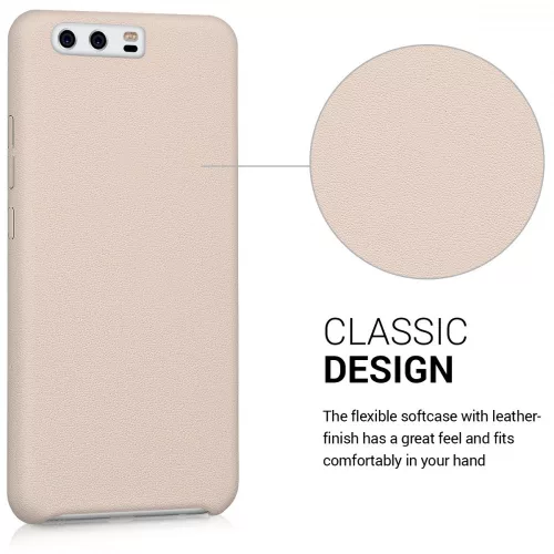 Husa Huawei P10, Piele ecologica, Roz, 41402.10
