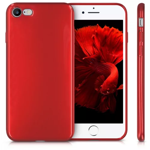 Husa Apple iPhone 8 / iPhone 7 / iPhone SE 2, Silicon, Rosu, 40152.09