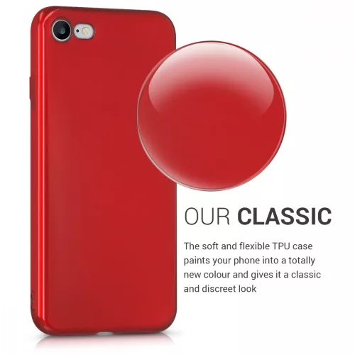 Husa Apple iPhone 8 / iPhone 7 / iPhone SE 2, Silicon, Rosu, 40152.09