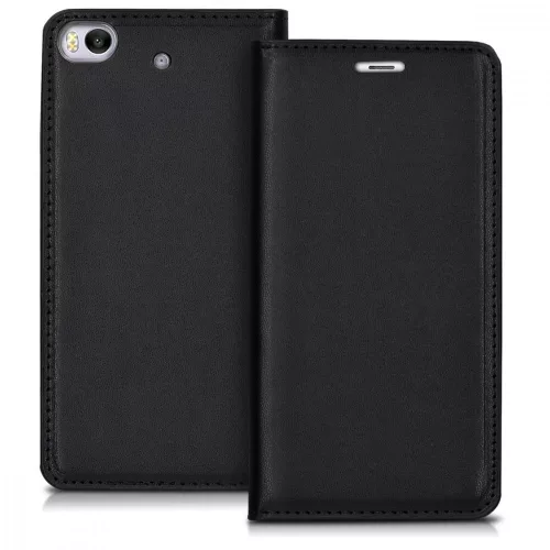 Husa Xiaomi Mi 5s, Piele ecologica, Negru, 41527.01