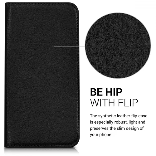Husa Wileyfox Swift 2X, Piele ecologica, Negru, 41609.01