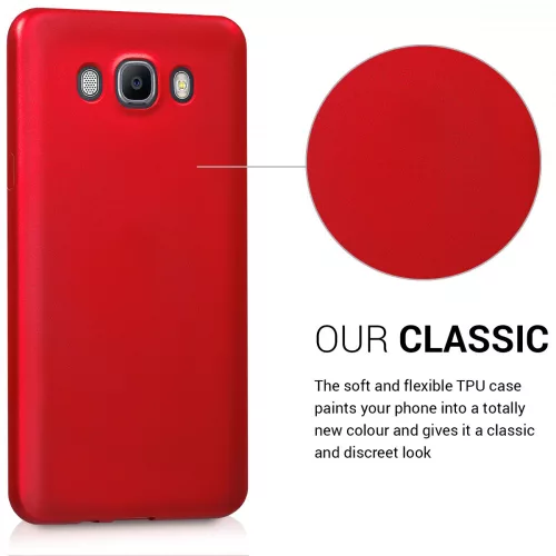 Husa Samsung Galaxy J7 (2016), Silicon, Rosu, 41677.36
