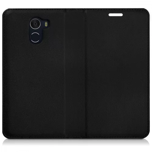 Husa Wileyfox Swift 2, Piele ecologica, Negru, 41643.01