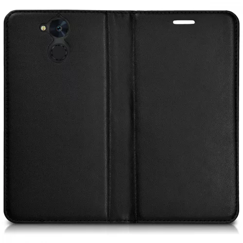 Husa Blackview P2, Piele ecologica, Negru, 41651.01