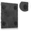 Set platouri ardezie Navaris, 4 placemats 32x23 cm + 4 coasters 10x10 cm, negru, ardezie/EVA
