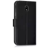 Husa Samsung Galaxy J3 (2017), Piele ecologica, Negru, 42156.01