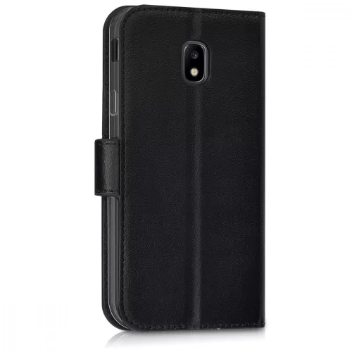 Husa Samsung Galaxy J3 (2017), Piele ecologica, Negru, 42156.01