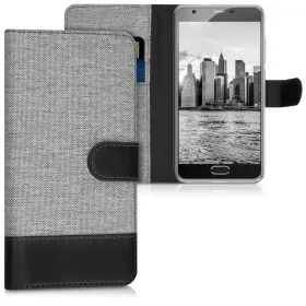 Husa Blackview A9 Pro, Textil, Gri, 42340.01