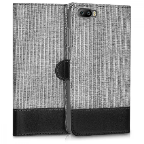 Husa Blackview A9 Pro, Textil, Gri, 42340.01