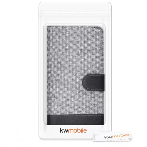 Husa Blackview A9 Pro, Textil, Gri, 42340.01