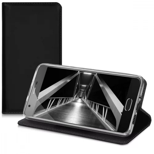 Husa Blackview A9 Pro, Piele ecologica, Negru, 42339.01
