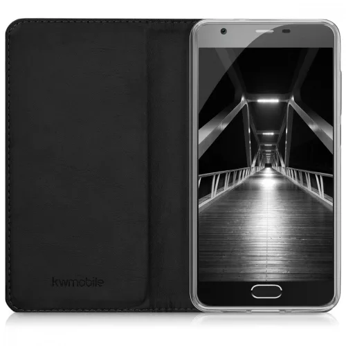 Husa Blackview A9 Pro, Piele ecologica, Negru, 42339.01