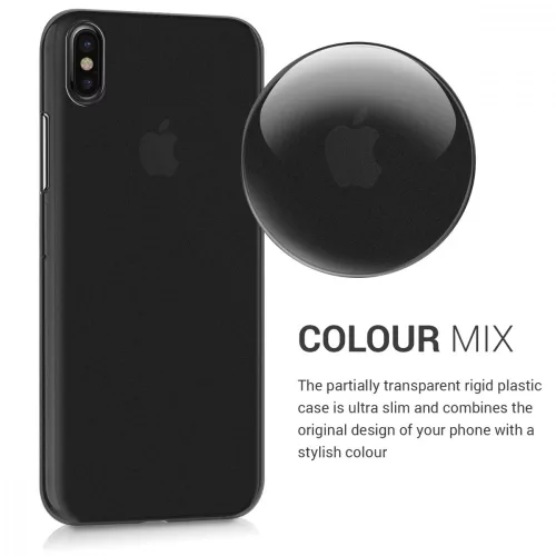 Husa Apple iPhone X/iPhone XS, Plastic, Negru, 42506.01
