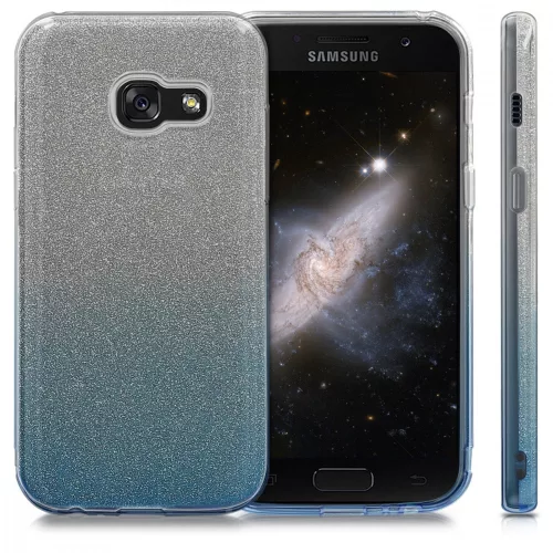 Husa Samsung Galaxy A3 (2017), Silicon, Albastru, 42736.01