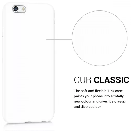 Husa Apple iPhone 6 / iPhone 6s, Silicon, Alb, 35176.48