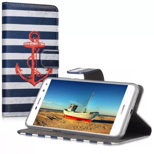 Husa Huawei Y6 (2017), Piele ecologica, Multicolor, 42113.02