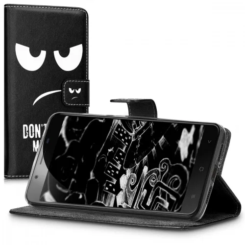 Husa Blackview P2, Piele ecologica, Negru, 42830.01