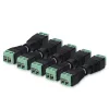 Set 5 Adaptoare audio/video cu RCA mama si tata, Kwmobile, Negru/Verde, Plastic, 42949