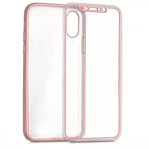 Husa Apple iPhone X / iPhone XS, Silicon, Roz, 42999.31
