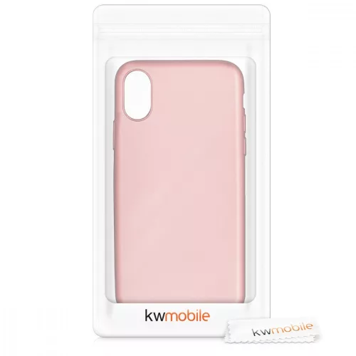 Husa Apple iPhone X / iPhone XS, Silicon, Roz, 42999.31