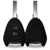 Husa Cheie Auto pentru Porsche - 3 Butoane, Silicon, Negru, 42983.01