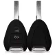 Husa Cheie Auto pentru Porsche - 3 Butoane, Silicon, Negru, 42983.01