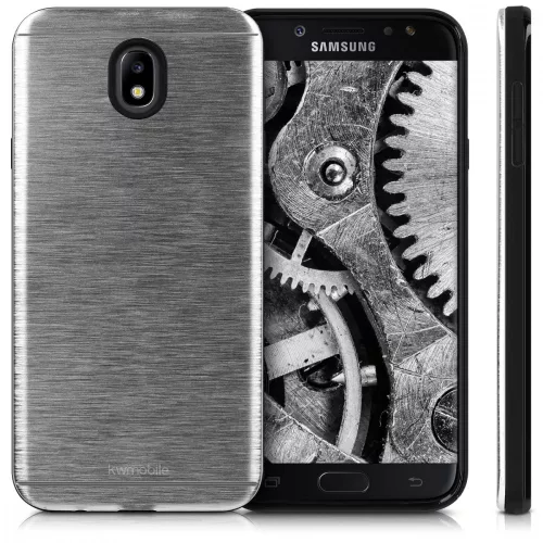 Husa Samsung Galaxy J7 (2017), Aluminiu, Argintiu, 43024.35