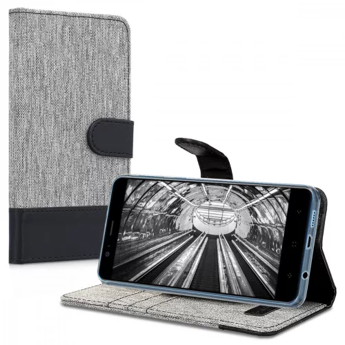 Husa Elephone P8 Mini, Textil, Gri, 43075.22