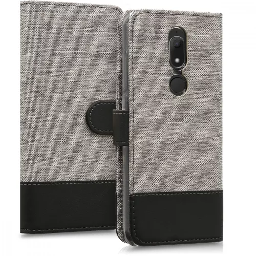 Husa Wiko View Prime, Textil, Gri, 43191.22