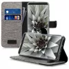 Husa Wiko View Prime, Textil, Gri, 43191.22