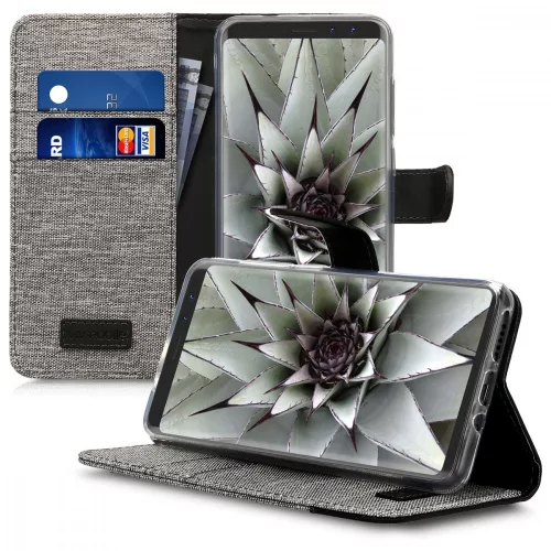 Husa Wiko View Prime, Textil, Gri, 43191.22
