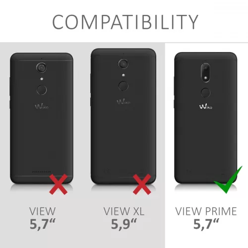 Husa Wiko View Prime, Textil, Gri, 43191.22