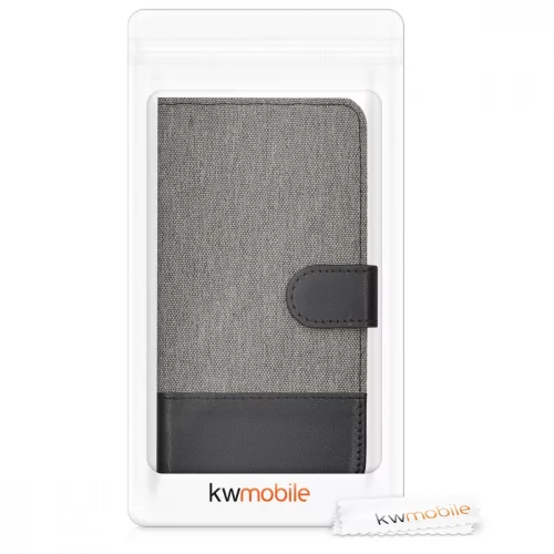 Husa Wiko View Prime, Textil, Gri, 43191.22