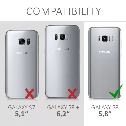 Husa Samsung Galaxy S8, Silicon, Negru, 41805.68
