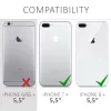Folie de protectie pentru Apple iPhone 8 Plus, kalibri, Fata, Negru, 43286.01