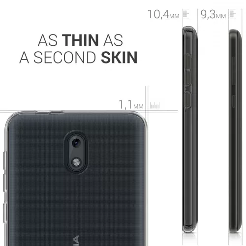 Husa Nokia 2, Silicon, Transparent, 43300.03