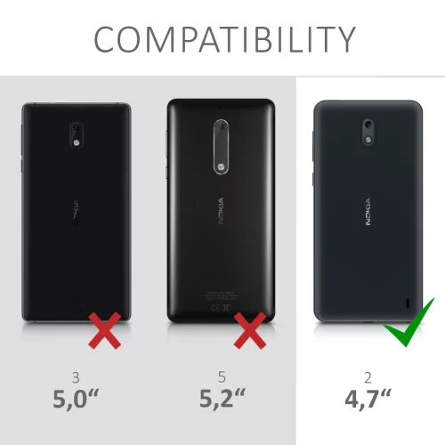Husa Nokia 2, Silicon, Transparent, 43300.03