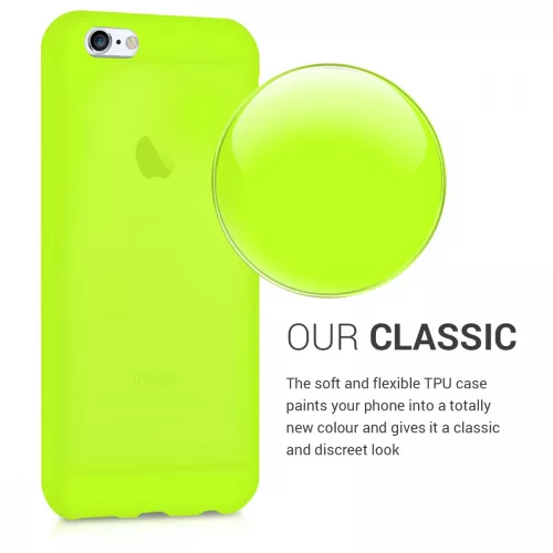 Husa Apple iPhone 6 / iPhone 6s, Silicon, Galben, 43410.75