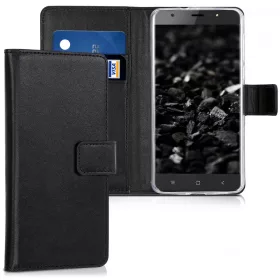 Husa Blackview R6, Piele ecologica, Negru, 43498.01