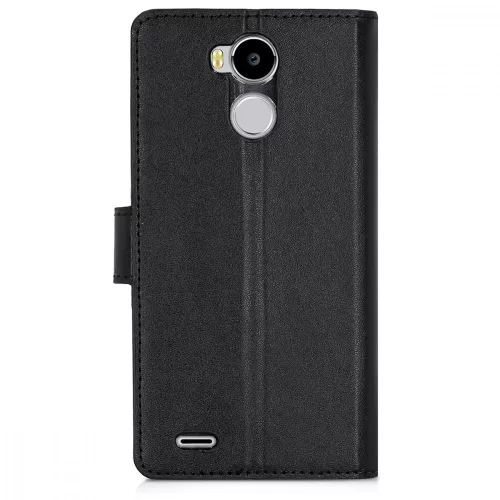 Husa Blackview R6, Piele ecologica, Negru, 43498.01