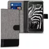 Husa Wiko Harry, Textil, Gri, 43509.22