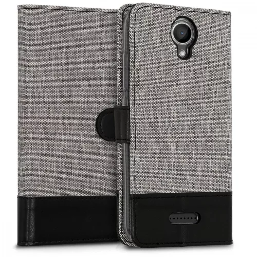 Husa Wiko Harry, Textil, Gri, 43509.22