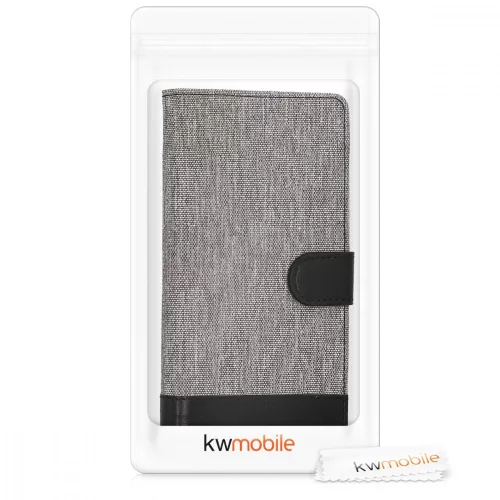 Husa Wiko Harry, Textil, Gri, 43509.22