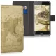 Husa Huawei Honor 6C, Piele ecologica, Maro, 43528.01